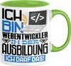 Webentwickler Ausbildung Tasse Geschenk Ich Bin Produktbild-Vorschau 1