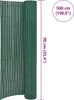 vidaXL Gartenzaun Doppelseitig PVC 90×500 cm Grün Produktbild-Vorschau 5