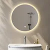 HOROW Koupelnové zrcadlo 60 cm kulaté koupelnové zrcadlo s Náhled obrázku produktu 1