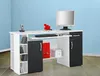 Computertisch / Schreibtisch / PC-Tisch weiß-schwarz Produktbild-Vorschau 1