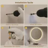 S'AFIELINA miroir salle de bain LED 60 cm rond, tactile, Voir les images du produit 9
