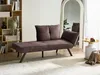 BELIANI Chaiselongue Braun Stoff Rechtsseitig mit Produktbild-Vorschau 2