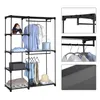 SONGMICS Kleiderschrank mit Kleiderstangen 112 x 43 x 165 Produktbild-Vorschau 6