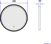 EMKE Lustro łazienkowe LED okrągłe o średnicy 70 cm Lustro Podgląd zdjęcia produktu 9