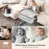 Caveen Baby přistýlka kolébka, houpací postýlka s prodyšnou Náhled obrázku produktu 2