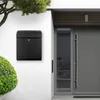 Design Briefkasten Stahl schwarz mit Zeitungsfach Produktbild-Vorschau 8