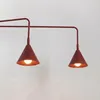 Kinkiet NOX 2 burgund z włącznikiem 2xE14  10W stal Podgląd zdjęcia produktu 4