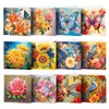 Diamond Painting Karten Set – 12 Blumen, Vögel & Tiere Produktbild-Vorschau 1