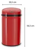 Echtwerk Abfalleimer mit Sensor 30L, Farbe:Rot Produktbild-Vorschau 7