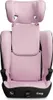 A pink and black child car seat is shown from the front. Produktbild-Vorschau