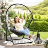 Ikodm – fotel wiszący z ramą i poduszkami – fotel wiszący z Podgląd zdjęcia produktu 10