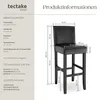 tectake® Barhocker Sitzhöhe 76 cm Produktbild-Vorschau 6