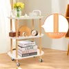 CMYbabee Servierwagen Barwagen Beistellwagen Wagen Mit 3 Produktbild-Vorschau 4