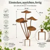 Topfstecker 5er Pilz-Gruppe, Edelrostoptik 3D, klein Produktbild-Vorschau 9