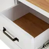 Homestyle4u Kommode Sideboard Eiche Matt Weiß Holz Massiv Produktbild-Vorschau 10