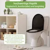 WC Sitz D-Form Schwarz mit Absenkautomatik Motiv White Produktbild-Vorschau 6