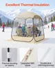 SucceBuy Transparentes Zelt, 160x160x182 cm, Pop-up-Zelt Produktbild-Vorschau 5