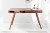 Design Schreibtisch RETRO 120cm braun Sheeshamholz stone Produktbild-Vorschau 3
