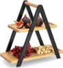 Zeller 2-stöckiger Servierständer, Bambus, 34x17x32 cm, Produktbild-Vorschau 2