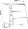 VCM Rollcontainer | Beistellcontainer mit drei Schubladen | Produktbild-Vorschau 5