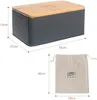Theo&Cleo Brotkasten mit Schneidebrett, 33x21x15cm, Matte Produktbild-Vorschau 2