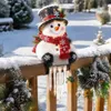 Weihnachts-Schneemann Solar-Klemmleuchte, warmes Licht, Produktbild-Vorschau 6