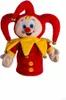 A plush puppet of a jester character. Voir les images du produit