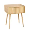 FCH Table de chevet, lot de 2, avec tiroir, tannée, table Voir les images du produit 8