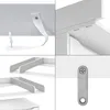 Wickelaufsatz Vicco Wicko Weiß 80 x 76 cm mit Teilung, Produktbild-Vorschau 5