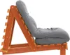 Futon Schlafsofa mit Matratze Braun 60x206x11 Massivholz Produktbild-Vorschau 5
