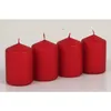 12x Stumpenkerze 4er Metallic Farbe Tischdekoration Produktbild-Vorschau 2