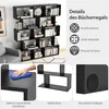 GOPLUS Bücherregal mit 5 Ebenen, Stufenregal aus Holz, Produktbild-Vorschau 3