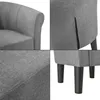 Fauteuil 'Jelgava' 70x70x58 cm Textile Gris clair Voir les images du produit 6