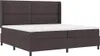 vidaXL Boxspringbed met matras, donkerbruin, 200 x 200 cm, Productafbeelding-voorbeeld 1
