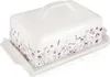 Orion | Butterdose - aus Porzellan - Weiß - Blumenmuster - Produktbild-Vorschau 1