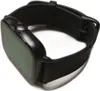 A black smartwatch with a black strap is shown from a side angle against a white background. Voir les images du produit