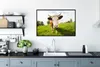 MuchoWow® MuchoWow® Gerahmtes Poster Kuh - Licht - Schatten Produktbild-Vorschau 3