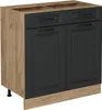 Küchenunterschrank Vicco R-Line Anthrazit Landhaus 80 cm Produktbild-Vorschau 1