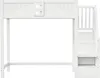 Sweiko Lit mezzanine en bois massif 90 x 200 cm, Porte de Voir les images du produit 15
