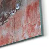 DEQORI Hybrid Leinwand Bild 60x30 cm 'Roter Zerfall' Produktbild-Vorschau 5