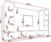 MIRJAN24 Wohnwand Deromi IV, Wohnzimmer Möbel Set, Produktbild-Vorschau 5