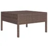 12-tlg. Garten-Lounge-Set mit Auflagen Poly Rattan Braun Produktbild-Vorschau 4