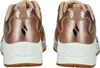 The back view of two rose gold SKECHERS sneakers. Voir les images du produit