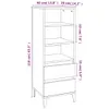 vidaXL Tablica biała 40x36x110 cm Materiał drewnopochodny Podgląd zdjęcia produktu 8
