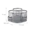 Relaxdays Stiftehalter, Metallgeflecht, 7 Fächer, drehbar, Produktbild-Vorschau 4