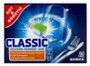 A box of dishwasher detergent tabs with a glass and cutlery shown. Produktbild-Vorschau