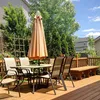 STILISTA Parasol balkonowy składany, 200 x 125 cm, brązowy Podgląd zdjęcia produktu 3