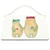 Mr. & Mrs. Panda Schild Bären mit Blumenkranz DIN A4 - Weiß Produktbild-Vorschau 3
