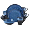 Set di stoviglie, design blu stella, smalto intercambiabile Anteprima dell’immagine prodotto 1