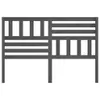The Living Store Kopfteil Grau 146x4x100 cm Massivholz Produktbild-Vorschau 4